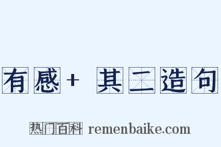 有感+其二造句是什么意思的图片